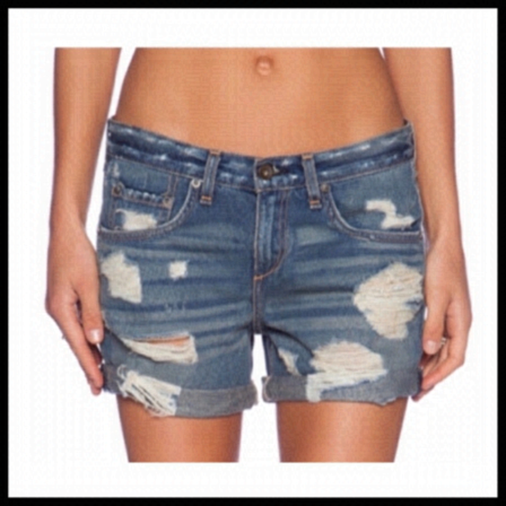 RAG & BONE Boyfriend Short in Obispo Rebel